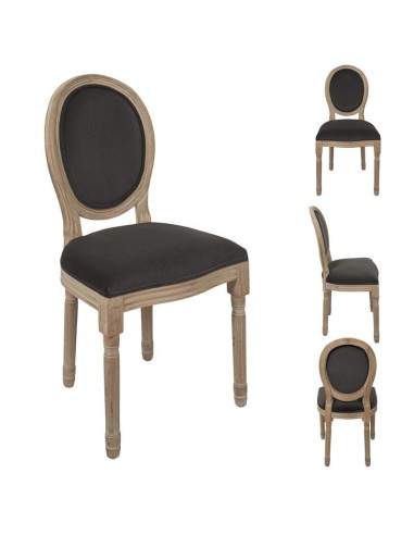 chaise eleonor velours gris m2