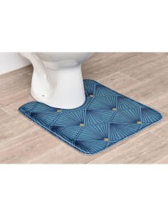 7702n680-tapis contour wc microfibre imprime 45x50 cm - bellagio