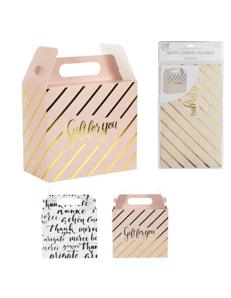 di2881-sac cadeau pliable festif 27x14x24cm m24