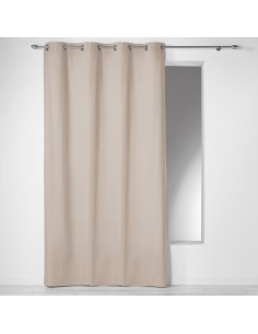 rideau a oeillets 140 x 240 cm coton uni panama lin