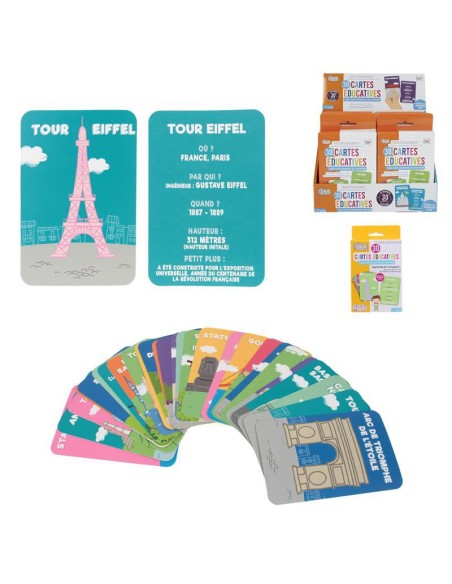 ea1030-carte educative j apprends les monuments x30 m24
