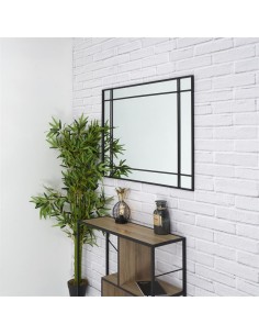 hd4368-miroir rectangle art deco noir m2