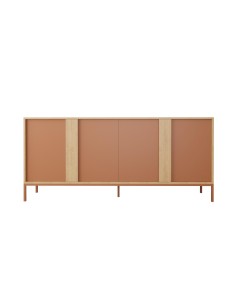 17972 - buffet kaia 4p 180cm chéne/terracotta