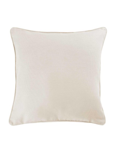 housse de coussin +encart 40 x 40 cm coton uni panama naturel