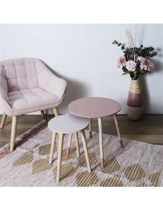 hd7359-table gigogne bicolore rose x2 m1