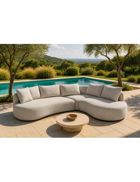 sofa pengi/biarritz angle droit beige assise ai3150560/coussin ah3150575