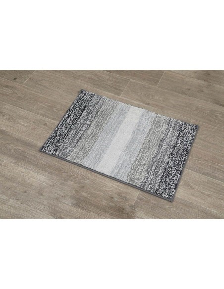 tapis chine microfibre 50x70 cm - degrade gris