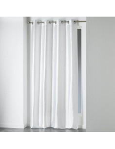 1605551 - rideau a oeillets 140 x 240 cm shantung uni shana blanc