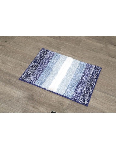 tapis chine microfibre 50x70 cm - degrade bleu