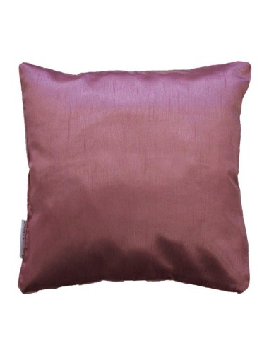 housse de coussin +encart 40 x 40 cm shantung uni shana rose