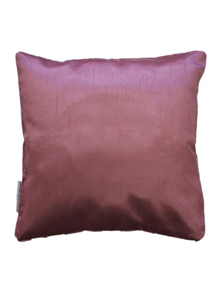 housse de coussin +encart 40 x 40 cm shantung uni shana rose