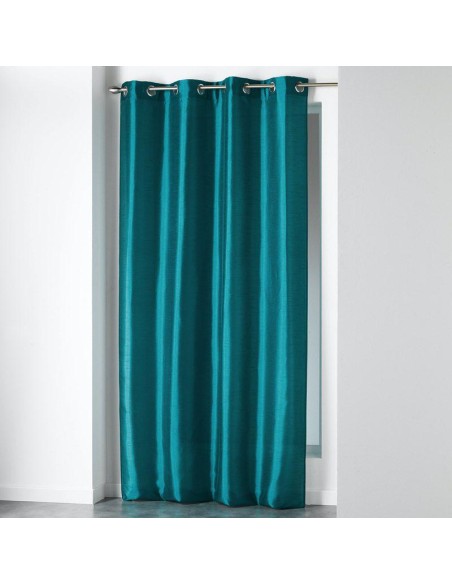 1605646 - rideau a oeillets 140 x 240 cm shantung uni shana bleu