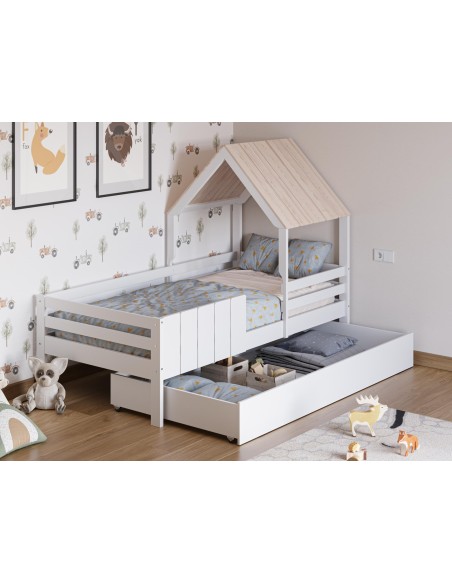 17670 - tiroir cabane nidia blanc laqué