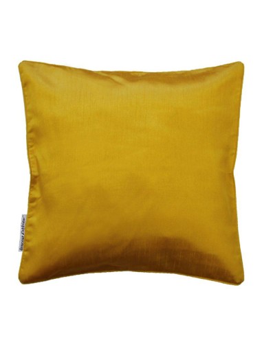 1605659 - housse de coussin +encart 40 x 40 cm shantung uni shana moutarde