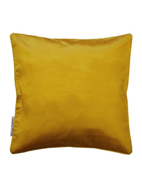 1605659 - housse de coussin +encart 40 x 40 cm shantung uni shana moutarde