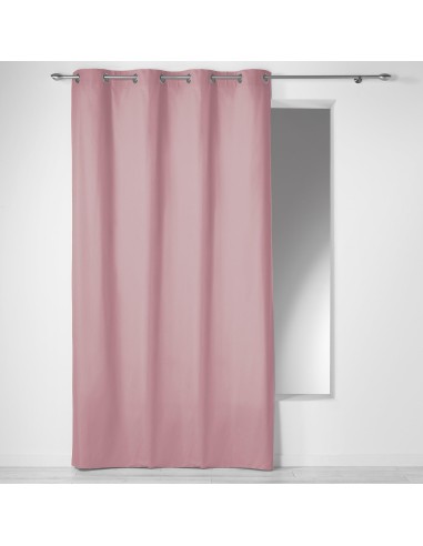 1605669- rideau a oeillets 140 x 240 cm coton uni panama dragee