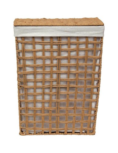 8415610401 - paniere a linge gm papier ajoure tresse forme rectangulaire evasee