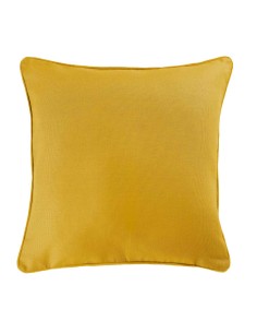 1605742-housse de coussin +encart 40 x 40 cm coton uni panama miel