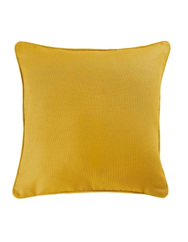 1605742-housse de coussin +encart 40 x 40 cm coton uni panama miel