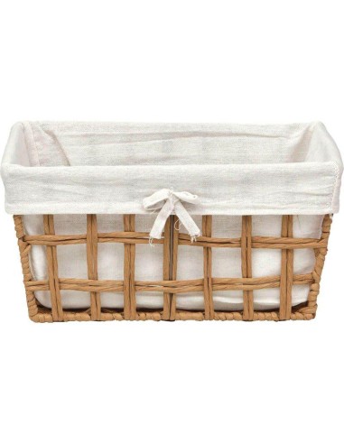 8415610403 - paniere gm papier ajoure tresse forme rectangulaire evasee 35x28x17