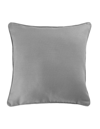 1605744- housse de coussin +encart 40 x 40 cm coton uni panama gris