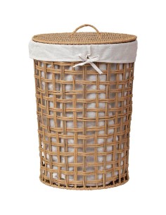 8415724702 - paniere a linge mm papier ajoure tresse forme ronde evasee 55x40 cm