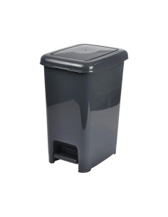 poubelle a pedale plastique 25l 27*37*h43cm anthracite