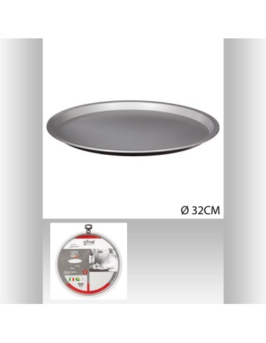 146464 - plaque a pizza 32cm signature D. 34 x H. 1,6 cm