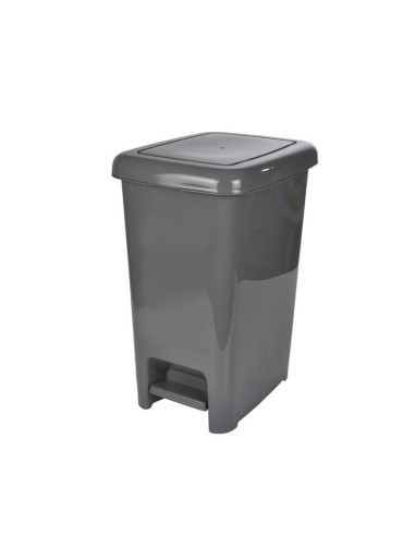 poubelle a pedale plastique 40l 31*42*h50cm gris