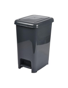 poubelle a pedale plastique 40l 31*42*h50cm anthracite