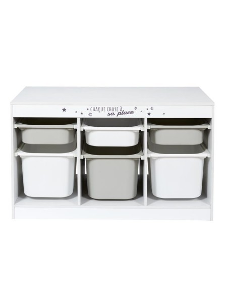 hd7264-meuble de rangement enfant tidy 6 bacs m1
