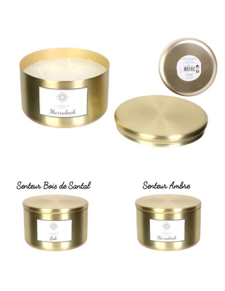 bo5320-bougie parfumee pot metal dore night in d12cm m8