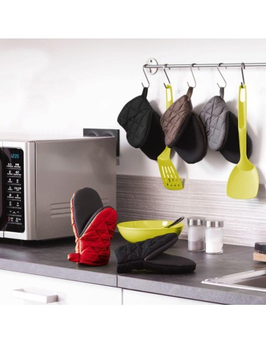 gant pince 24.5 x 14.5 cm polycoton+neoprene cuistot taupe