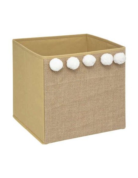 174304 - boite rgmt jute pompons 29x29