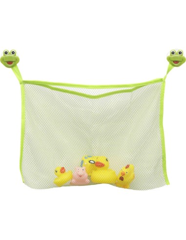 952525 - filet a jouets polyester sur ventouses deco grenouille - enfantine