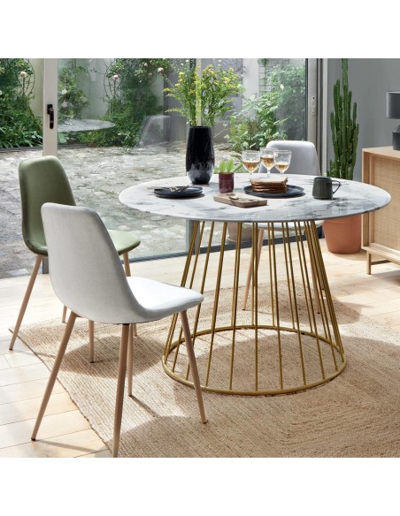 179166a - table diner rayo blc d120