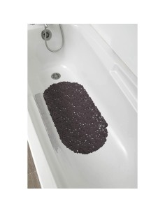 7215165 - fond de baignoire pvc 69x36 cm bulles - taupe