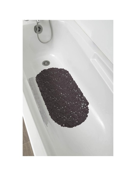 7215165 - fond de baignoire pvc 69x36 cm bulles - taupe