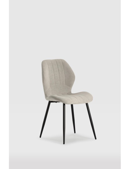 17877 - chaise milu/gala blanc 4p/c