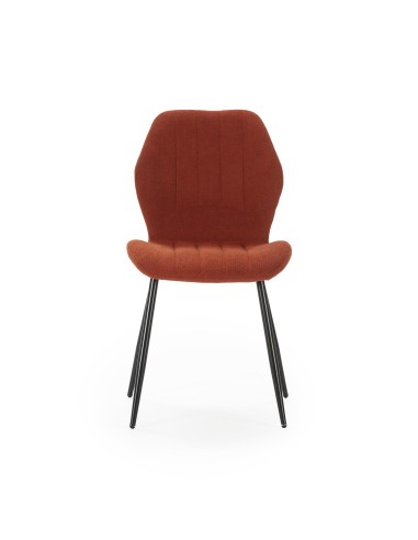 17878 - chaise milu/gala brique 4p/c