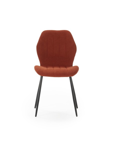 17878 - chaise milu/gala brique 4p/c