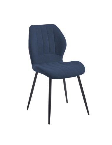 17952 - chaise milu/gala bleu marine 4p/c