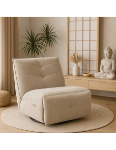 231019 - fauteuil stream cream electrique avec support gsm -city 102