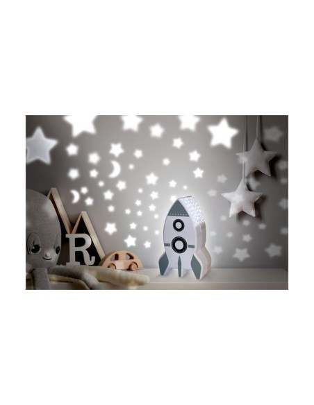 la11044cai - veilleuse fusee projection murale m8