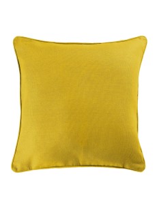 coussin passepoil 60 x 60 cm coton uni panama miel