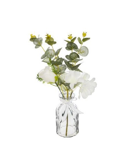 168546 - compo euca vase vr akaly h39 L. 22 x P. 22 x H. 41 cm