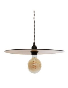168245-suspension metal "lesa" noir et dore d.38
