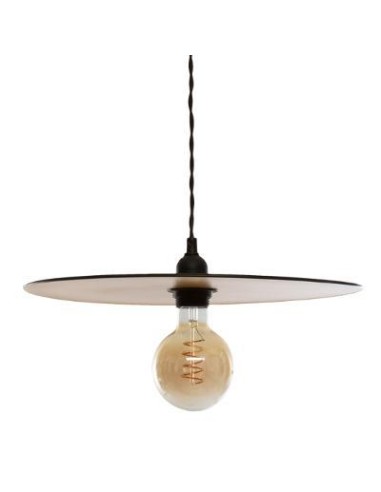 168245-suspension metal "lesa" noir et dore d.38