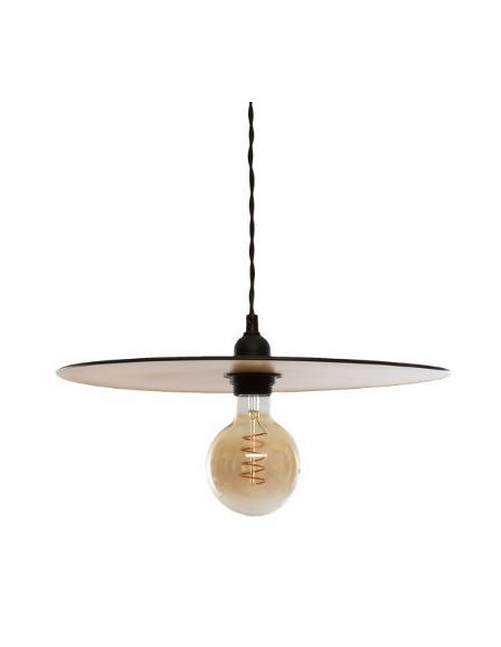 168245-suspension metal "lesa" noir et dore d.38