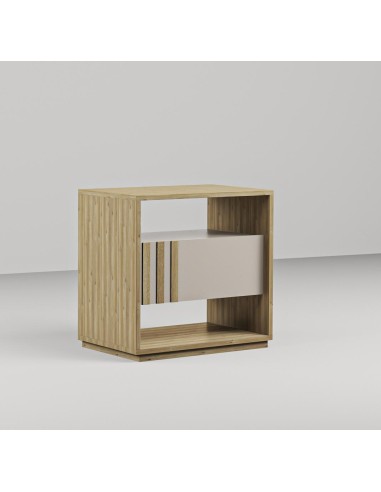 18042- chevet colin 1t vison/chene